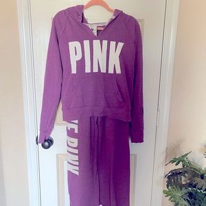 Victorias Secret Pink tracksuit. Purple. Worn once.